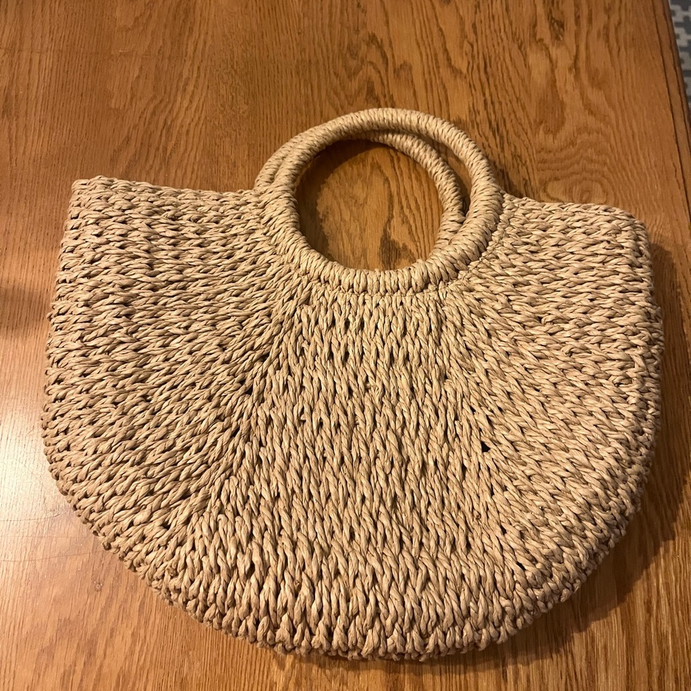 Natural Woven Handbag by Express